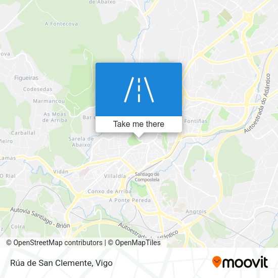 Rúa de San Clemente map