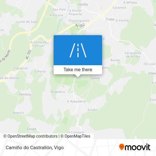 Camiño do Castrallón map