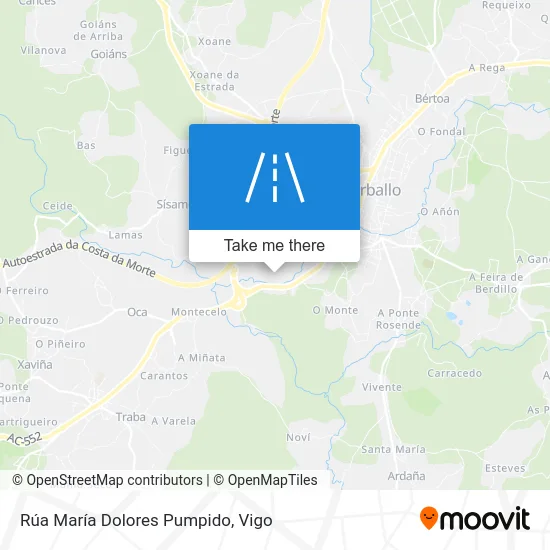 Rúa María Dolores Pumpido map