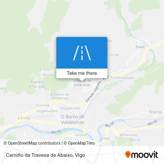 Camiño da Travesa de Abaixo map