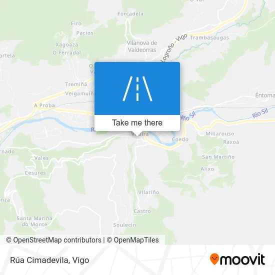 Rúa Cimadevila map