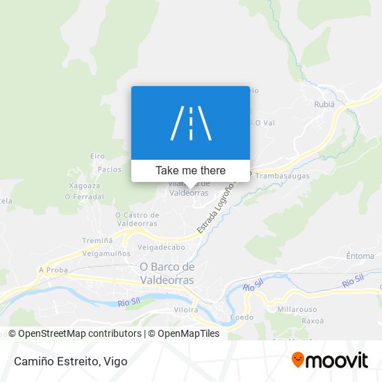 Camiño Estreito map