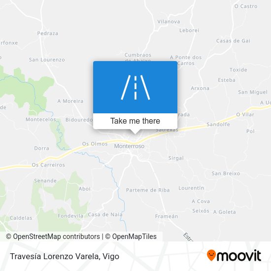 Travesía Lorenzo Varela map