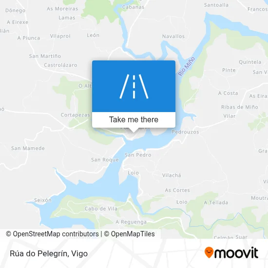 Rúa do Pelegrín map
