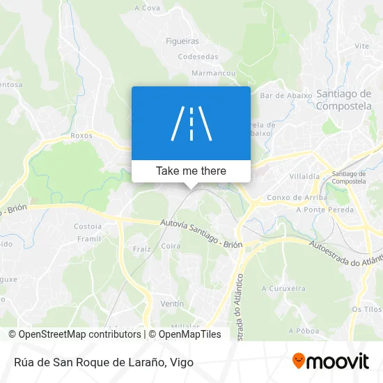Rúa de San Roque de Laraño map