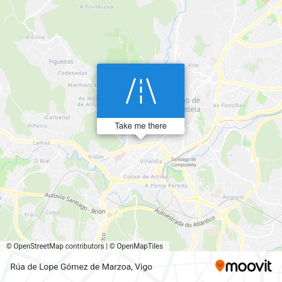 Rúa de Lope Gómez de Marzoa map