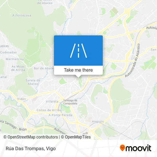 Rúa Das Trompas map