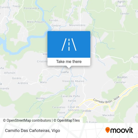 Camiño Das Cañoteiras map