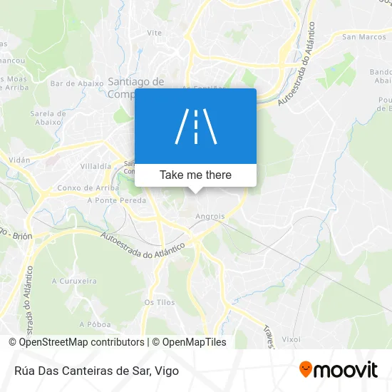 Rúa Das Canteiras de Sar map