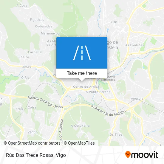 Rúa Das Trece Rosas map