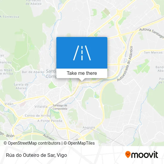 Rúa do Outeiro de Sar map