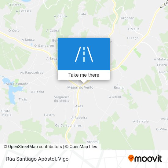 Rúa Santiago Apóstol map