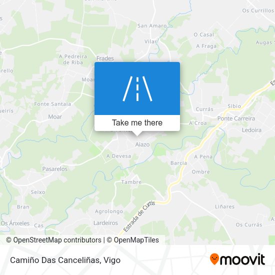 Camiño Das Canceliñas map