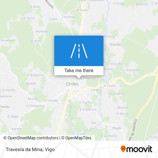 Travesía da Mina map
