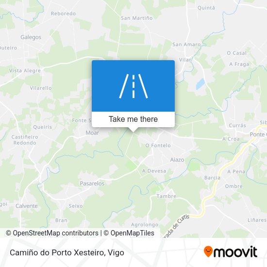 Camiño do Porto Xesteiro map