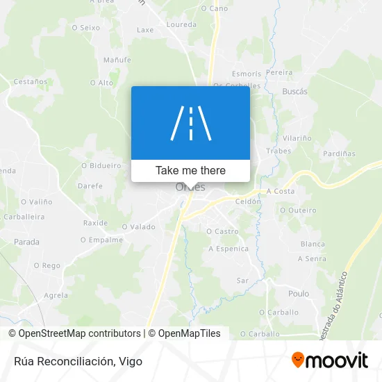 Rúa Reconciliación map