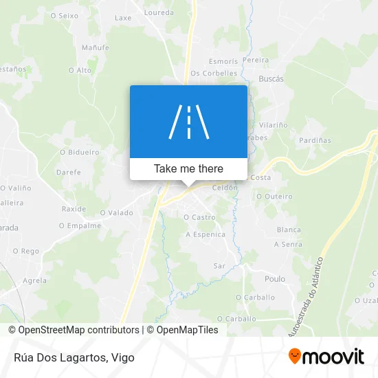 Rúa Dos Lagartos map