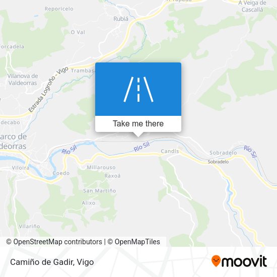 Camiño de Gadir map