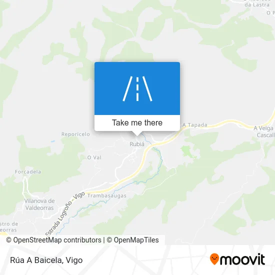 Rúa A Baicela map