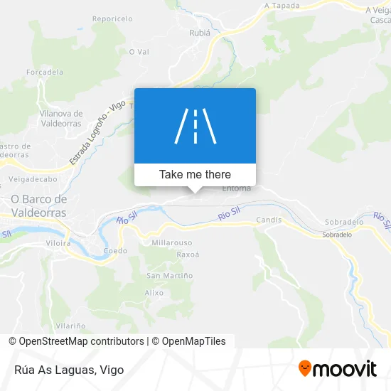 Rúa As Laguas map