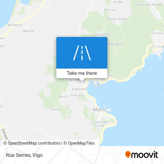 Rúa Serres map