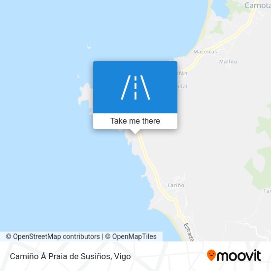 Camiño Á Praia de Susiños map