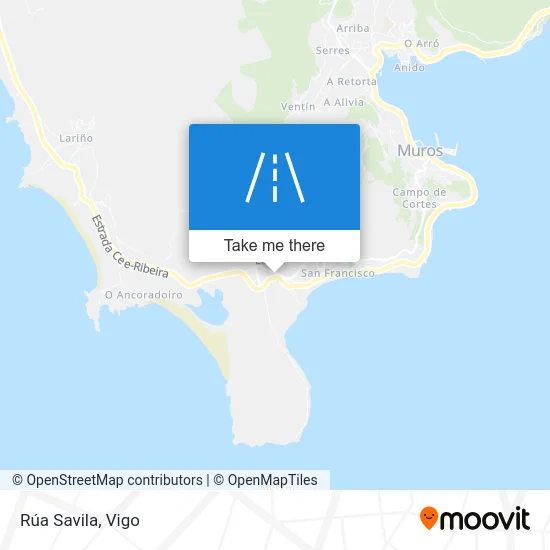 Rúa Savila map