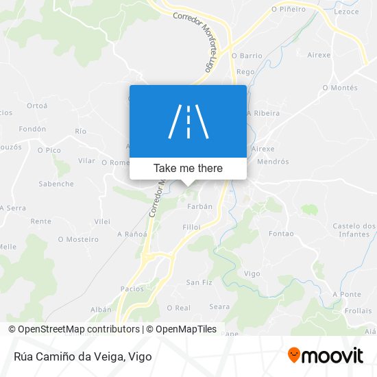 mapa Rúa Camiño da Veiga