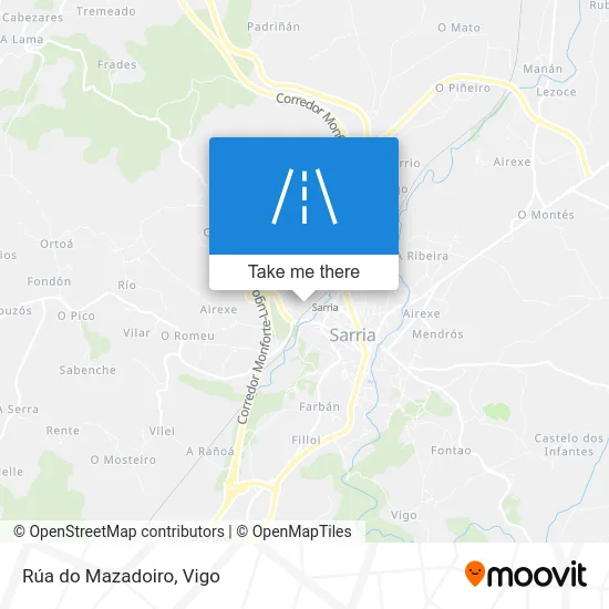 Rúa do Mazadoiro map