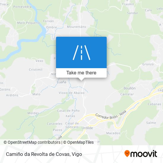 Camiño da Revolta de Covas map