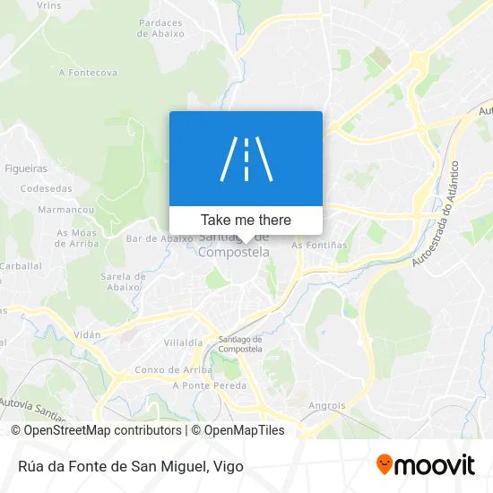 Rúa da Fonte de San Miguel map