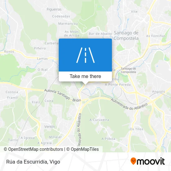 Rúa da Escurridía map