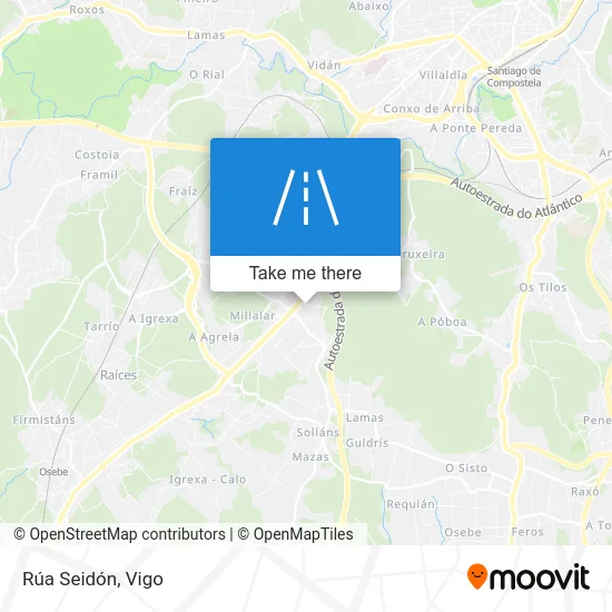 Rúa Seidón map