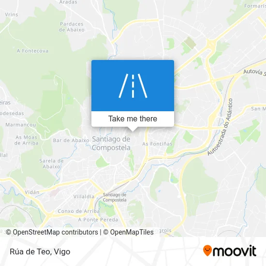 Rúa de Teo map
