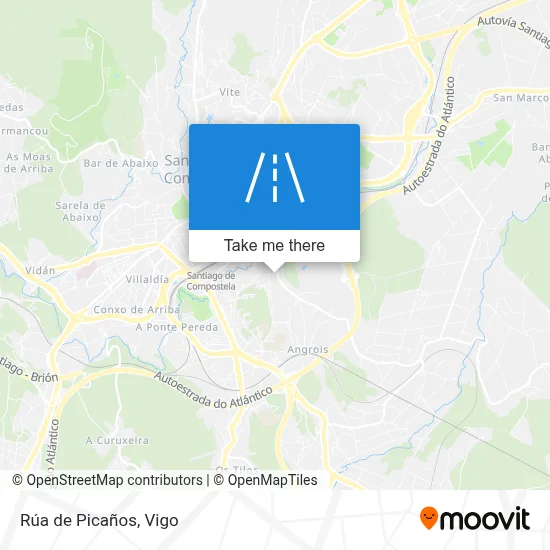 Rúa de Picaños map