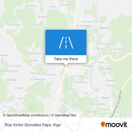 Rúa Victor González Faya map