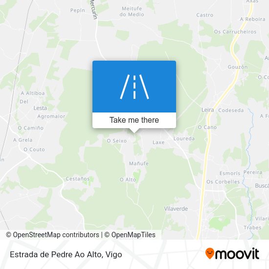 Estrada de Pedre Ao Alto map