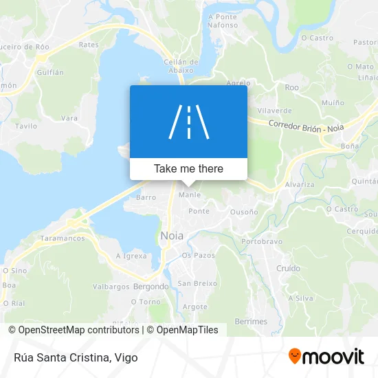 Rúa Santa Cristina map