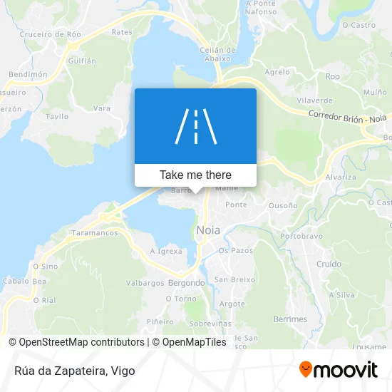 Rúa da Zapateira map