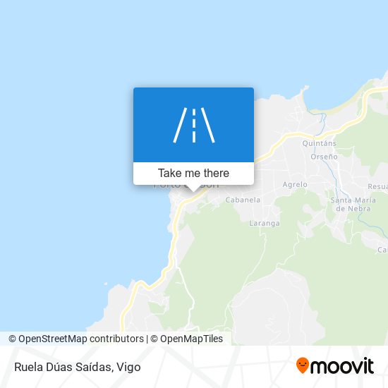 Ruela Dúas Saídas map