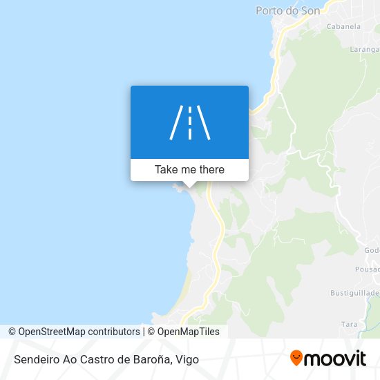 Sendeiro Ao Castro de Baroña map