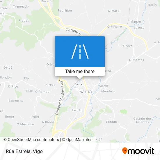 Rúa Estrela map