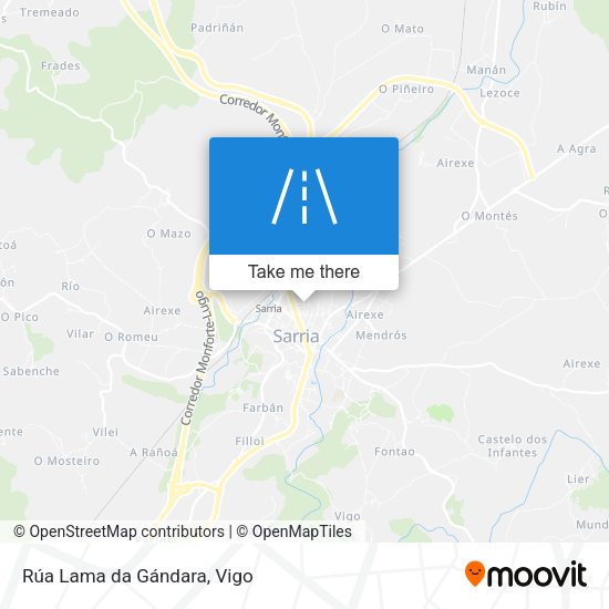 Rúa Lama da Gándara map