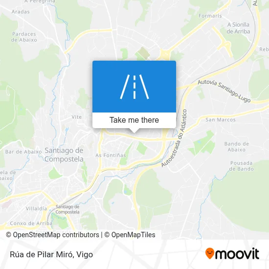 Rúa de Pilar Miró map