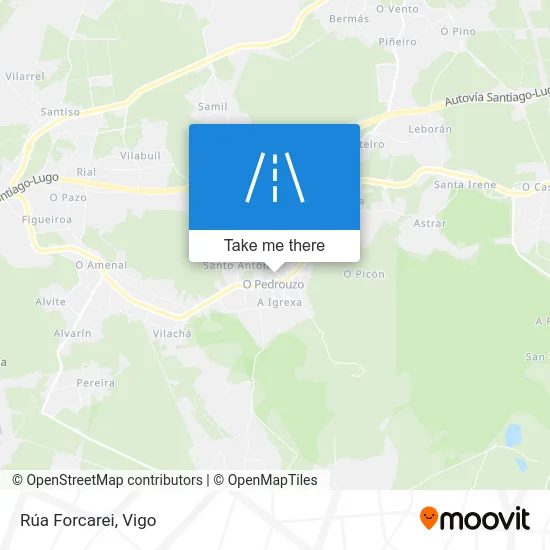 Rúa Forcarei map