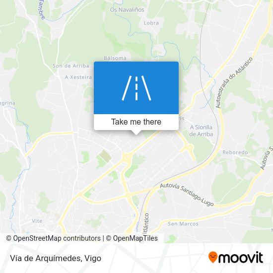Vía de Arquímedes map