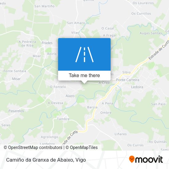 Camiño da Granxa de Abaixo map