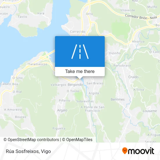 Rúa Sosfreixos map