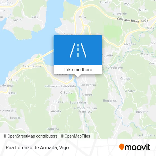 Rúa Lorenzo de Armada map