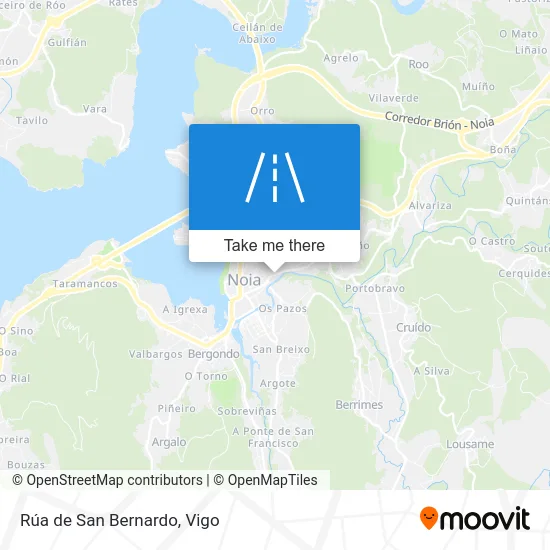 Rúa de San Bernardo map